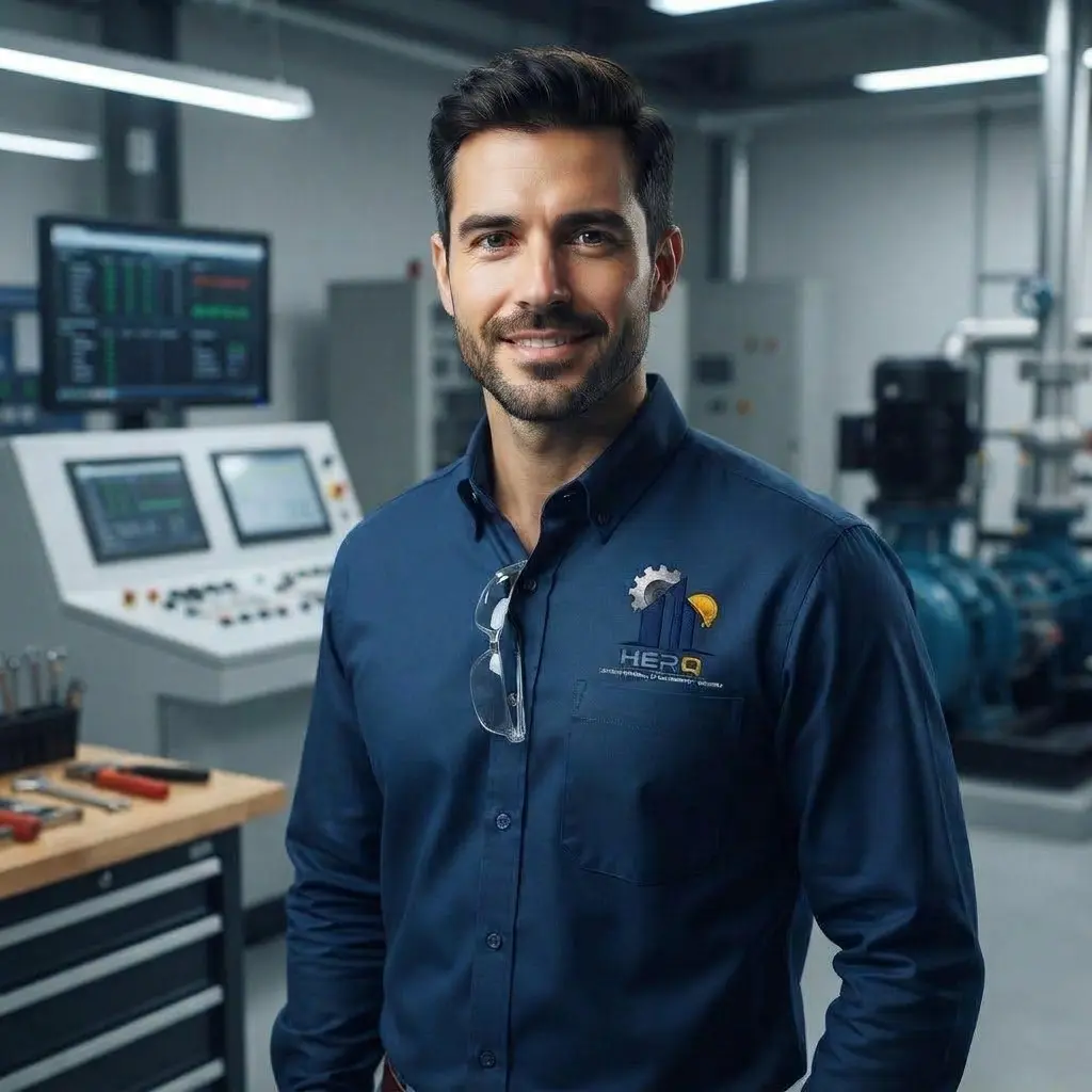 Representación de personal técnico en un taller